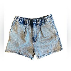 5/$25 Vintage High Waisted Acid Wash Denim Shorts Size Small
